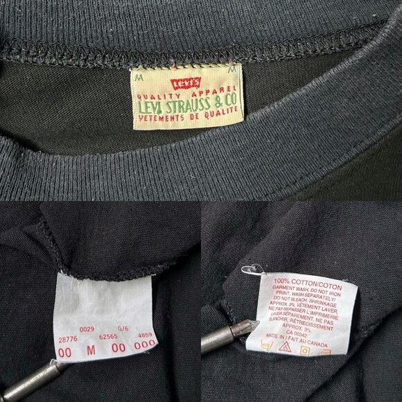 90s Vintage Levi's Jeans Long Sleeve T-shirt Snowboard Snow Sport Graphic. - Picture 5 of 6